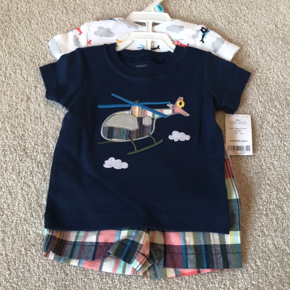 Carter’s 3 piece short set - Picture 1 of 3